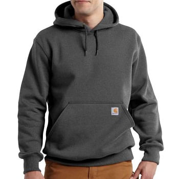 Carhartt Men's Rain Defender Paxton Heavyweight Hooded Sweatshirt - Carbon Heather