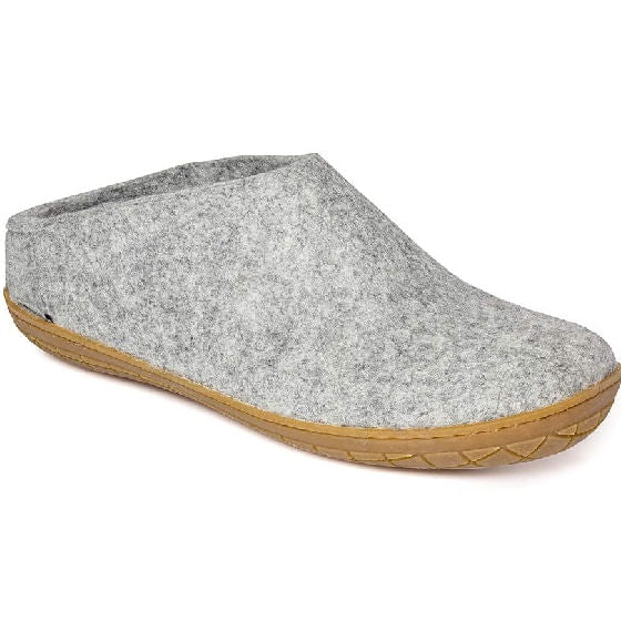 Glerups Unisex Slip-On With Rubber Sole - Grey