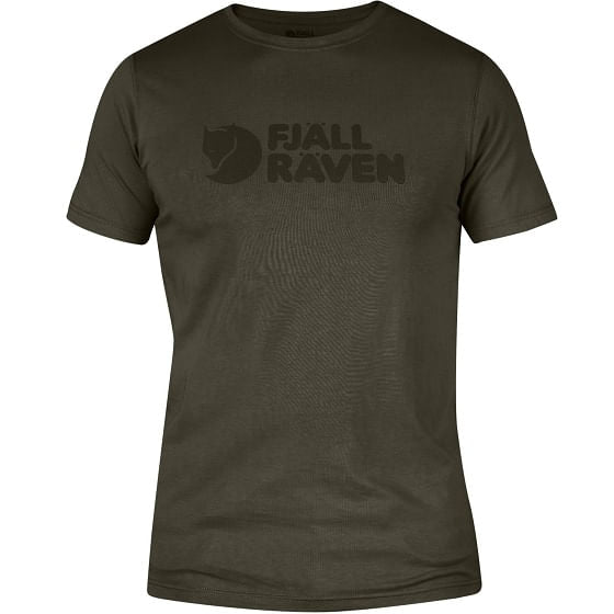 Fjallraven Men's Logo T-Shirt - Dark Olive