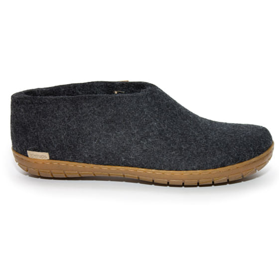 Glerups Unisex Shoe With Rubber Sole - Charcoal