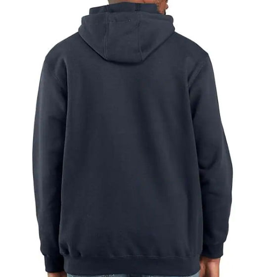 Carhartt Men's Midweight Logo Hooded Sweatshirt - Navy