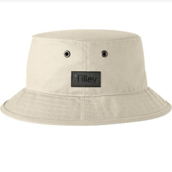 Tilley Waxed Cotton Bucket Hat - Natural