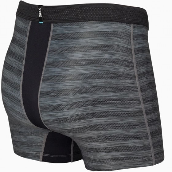 Saxx Hot Shot Boxer Brief With Fly- Black Heather
