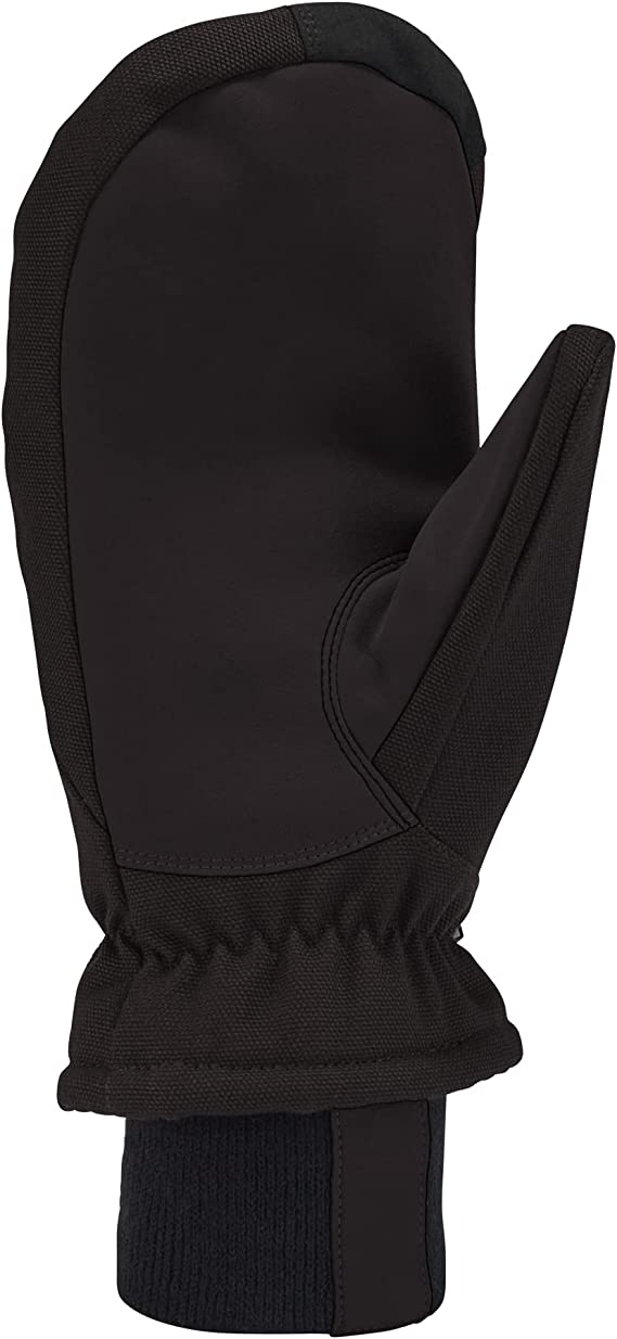 Carhartt Women's Synthetic Leather Knit Cuff Mitt - Black