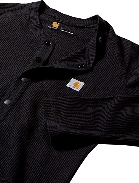 Carhartt Men's Midweight Cotton Waffle Suit - Black