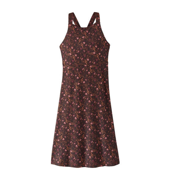 Patagonia Women's Magnolia Spring Dress - Block Party: Fertile Brown