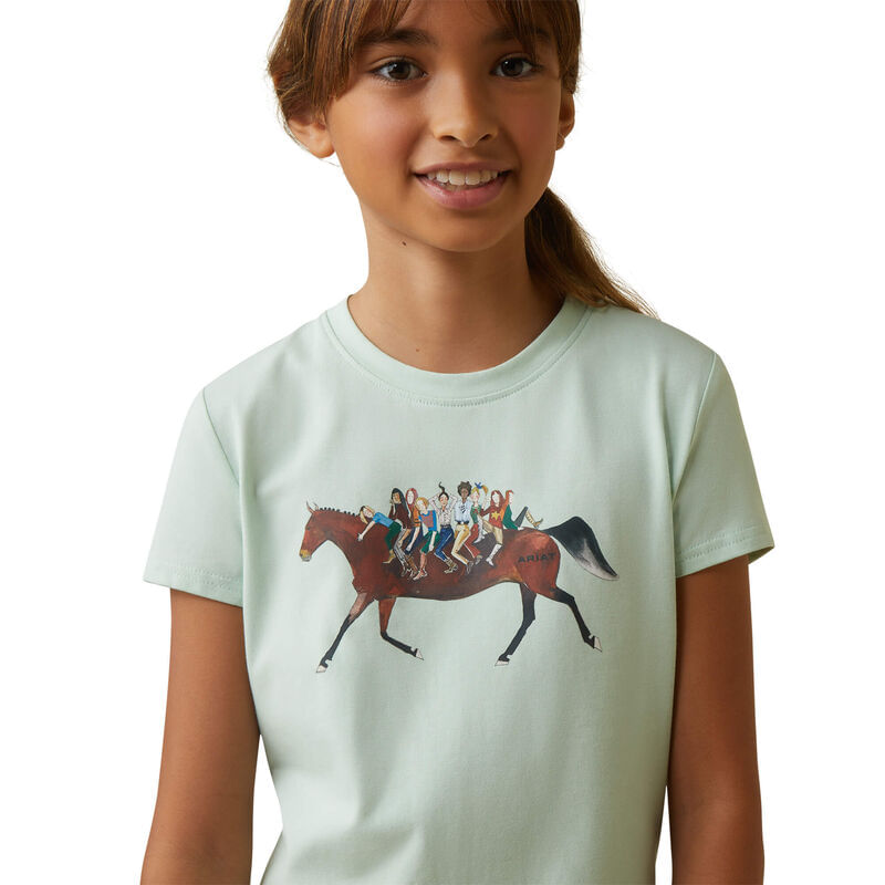 Ariat Kids' Harmony T-Shirt - Aqua Foam