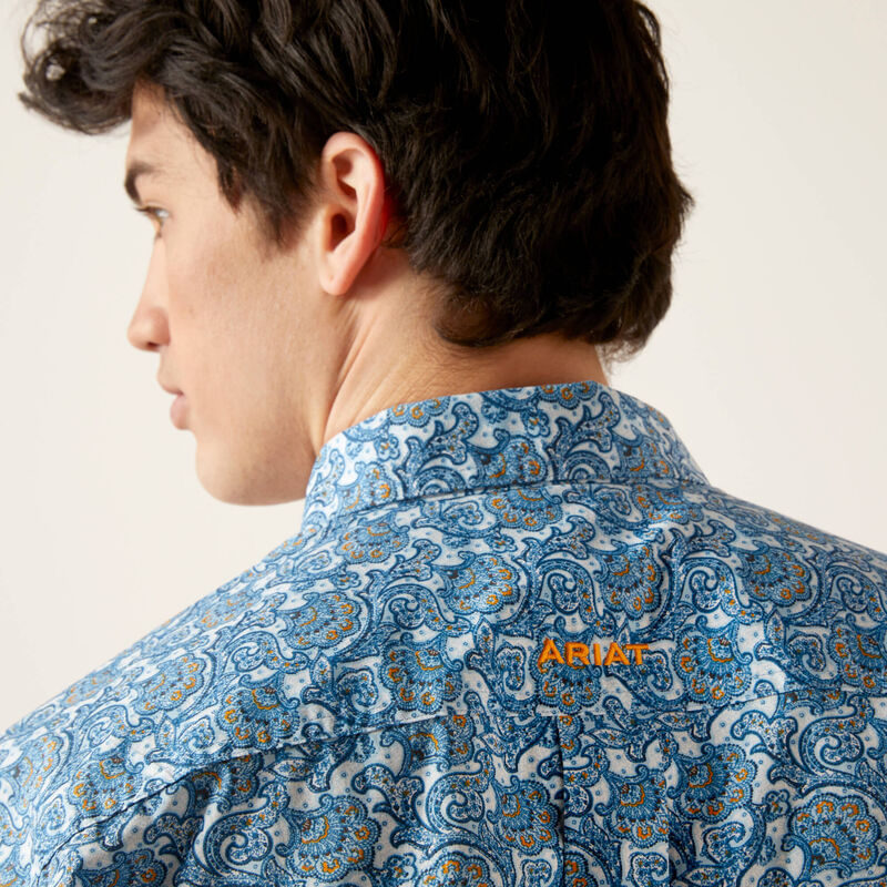 Ariat Men's Gentry Classic Long Sleeve Shirt - Sky Blue