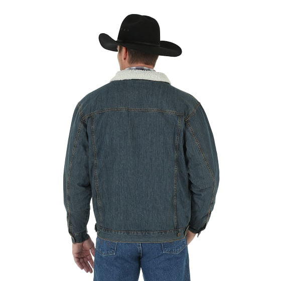 Wrangler Men's Sherpa Jacket - Rustic Blue