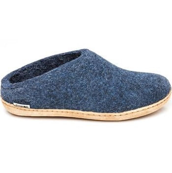  Glerups Unisex Slip-On With Leather Sole - Denim