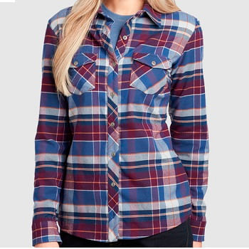  Kuhl Women's Greta Flannel Shirt - Night Sky