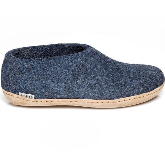  Glerups Unisex Shoe With Leather Sole - Denim