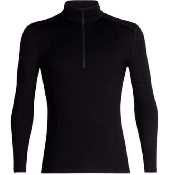  Icebreaker Men's 260 Tech Long Sleeve Half Zip - Black