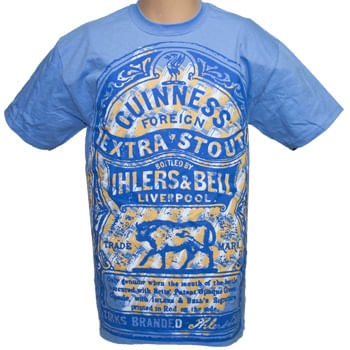  Guinness Men's Ihlers And Bell T-Shirt - Blue