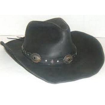  Stetson Roxbury Leather Western Hat - Black