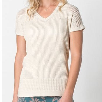  Toad & Co Women’s Floreana Short Sleeve Sweater - Salt