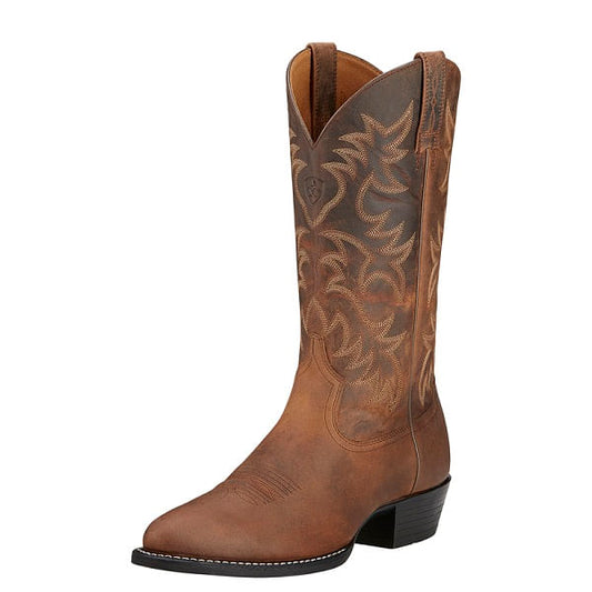  Ariat Men's Heritage R Toe - Distressed Brown