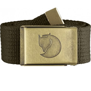  Fjallraven Canvas Brass Belt - Dark Olive