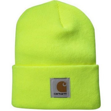  Carhartt Acrylic Knit Cuffed Beanie - Bright Lime