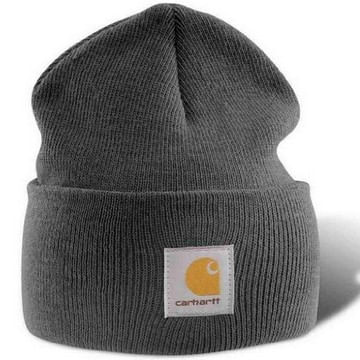  Carhartt Acrylic Knit Cuffed Beanie - Coal Heather