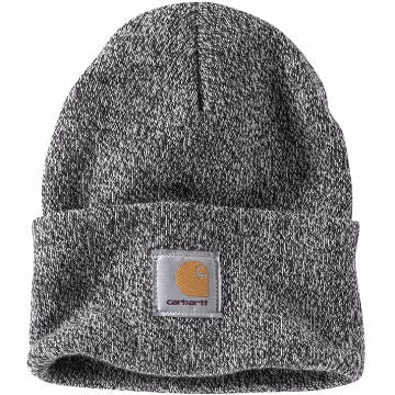  Carhartt Acrylic Knit Cuffed Beanie - Black/White