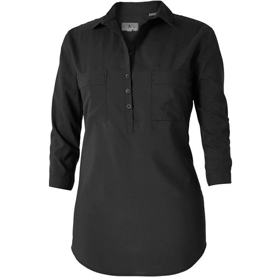  Royal Robbins Women's Expedition 3/4 Sleeve Tunic -Jet Black