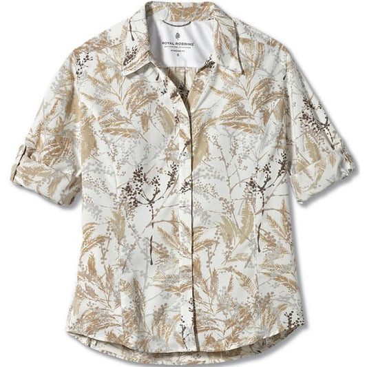  Royal Robbins Women's Expedition Print 3/4 Sleeve Grain