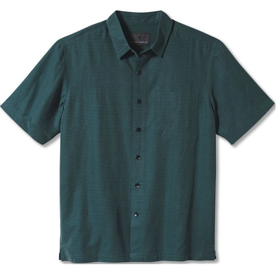  Royal Robbins Men's Mojave Pucker Dry Short Sleeve Shirt Atlantic Deep