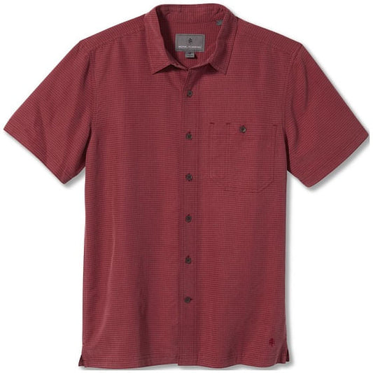  Royal Robbins Men's Mojave Pucker Dry Short Sleeve Shirt Rosewood
