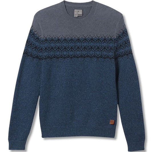  Royal Robbins Men's Banff Novelty Sweater Blue Teal