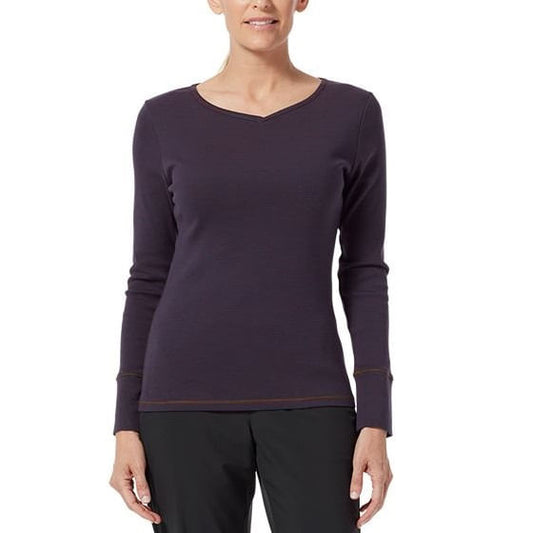  Royal Robbins Women's Kickback Organic Cotton Henley Indigo Night Stripe