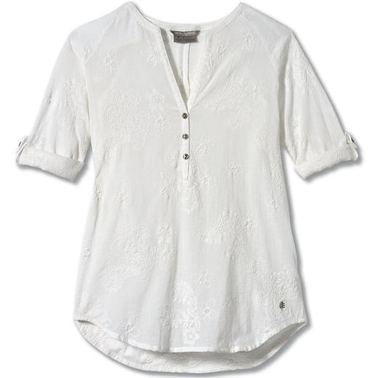  Royal Robbins Women's Oasis Tunic II 3/4 Sleeve White