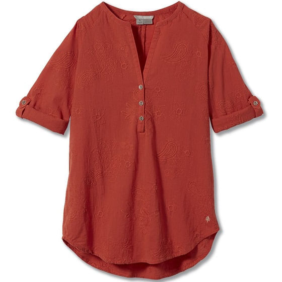  Royal Robbins Women's Oasis Tunic II 3/4 Sleeve Mango