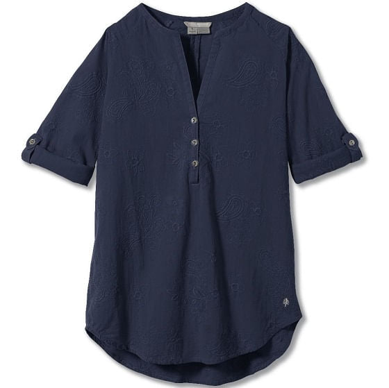  Royal Robbins Women's Oasis Tunic II 3/4 Sleeve Navy