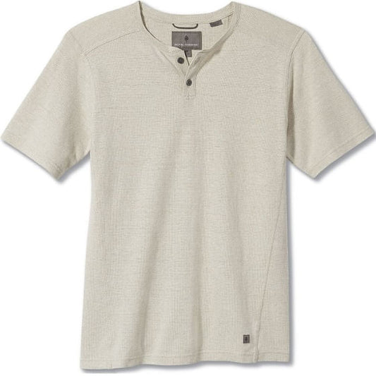  Royal Robbins Men's Mountain Henley Short Sleeve Crème