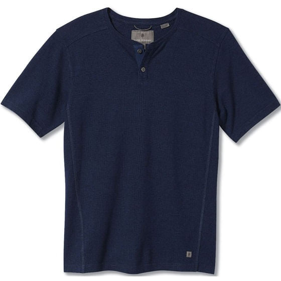  Royal Robbins Men's Mountain Henley Short Sleeve Twilight Blue