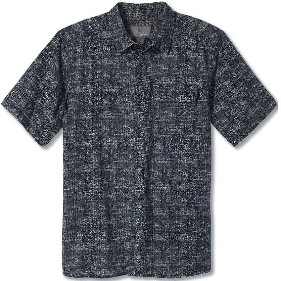  Royal Robbins Men's Cool Mesh Eco Print Short Sleeve Eclipse