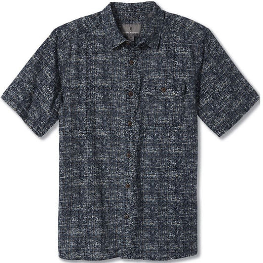  Royal Robbins Men's Cool Mesh Eco Print Short Sleeve Eclipse
