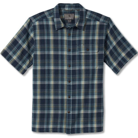  Royal Robbins Men's Cool Mesh Eco Plaid Short Sleeve Shirt Orion
