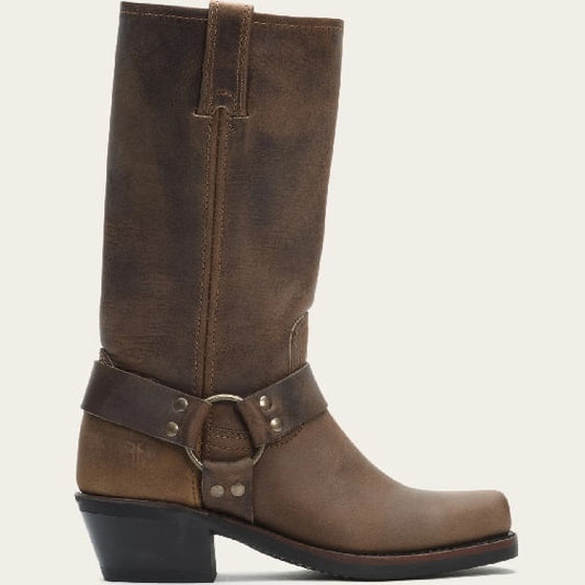  Frye Women's Harness 12R Boots - Tan/Oiled Leather