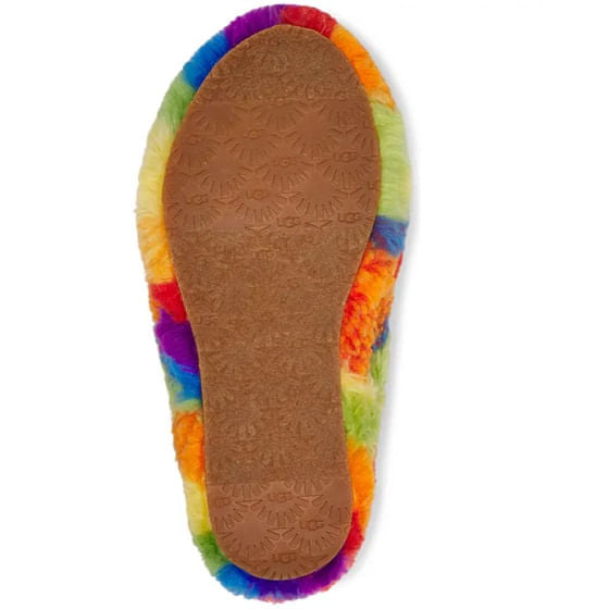  Ugg Women's Fluff Yeah Cali Collage Slide - Rainbow