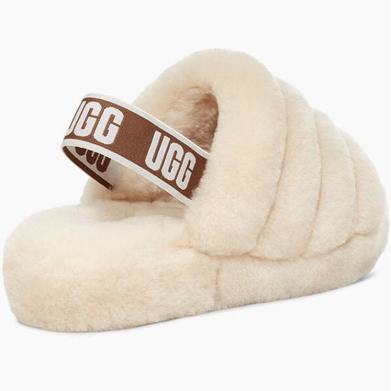  Ugg Women's Fluff Yeah Slide - Natural