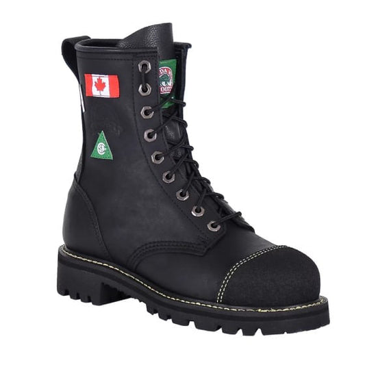  Canada West 6211 Women's CSA Work Boot- Black Loggertan