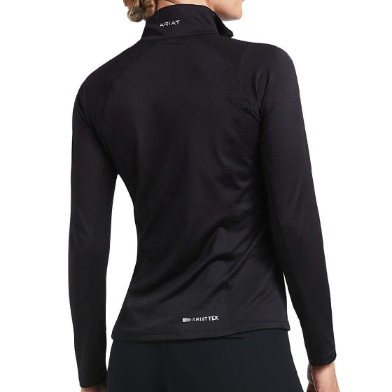  Ariat Women's Sunstopper 2.0 1/4 Zip Base Layer - Black