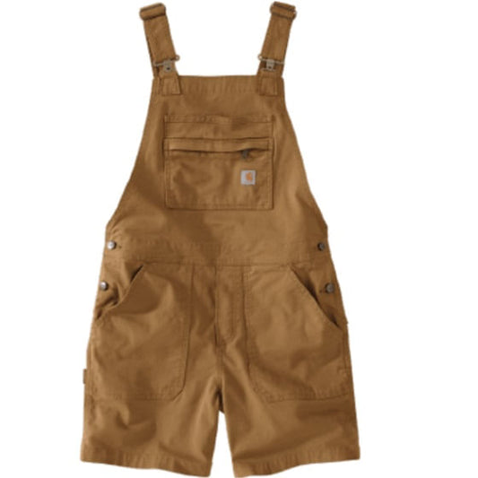  Carhartt Women's Rugged Flex Relaxed Fit Canvas Shortall - Carhartt Brown