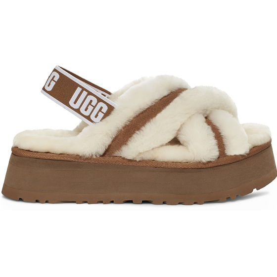  Ugg Women's Disco Cross Slide - Chestnut