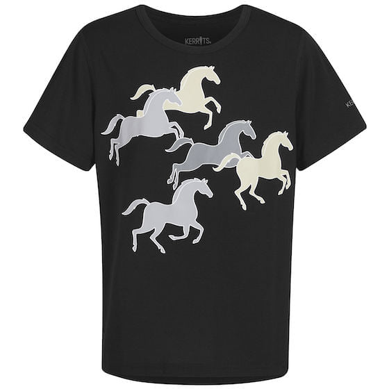  Kerrits Kids Playful Ponies Tee - Black