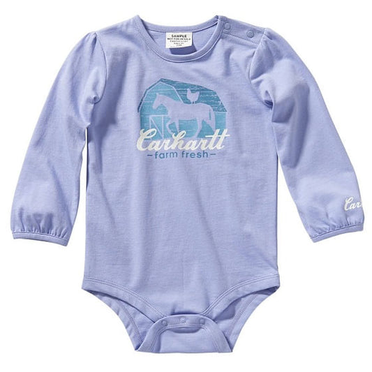  Carhartt Infant Girl's Long Sleeve Bodyshirt - Easter Egg