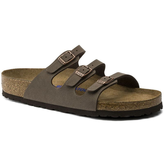  Birkenstock Florida Soft Footbed Birkibuc Mocha (053881)