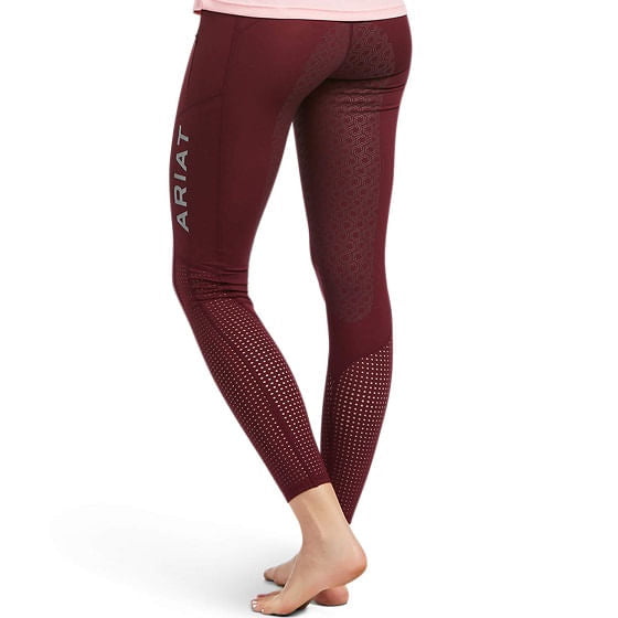  Ariat Women's Eos Full Seat Tights - Zinfandel Bit Print Emboss